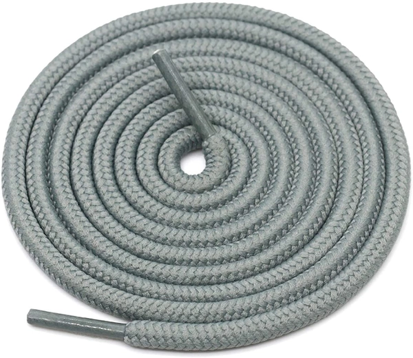 GRAH SANGRAH® 3 Pair (1 Pair Per Single Color) Shoelaces for Hiking Shoes, Walking Sneakers, Climbing, Work Boot, Running, Casual, Sport Shoes (SL-07-17-20) - 120 cm, Black_Grey_Navy Blue